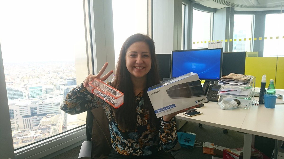 rickcduncan's tweet photo. @Econsultancy enjoying her prize draw win from #digitalcream see you guys there again in 2017 https://t.co/XqropVgCNR