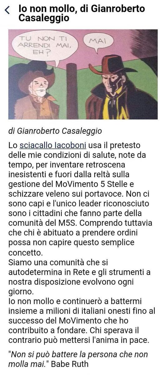 GhitaIacono's tweet photo. #CiaoGianroberto
#IoNonMollo hai scritto
Le idee non possono morire
Noi non molleremo mai
#Casaleggio #Guru4ever https://t.co/sOT3PBxq2V