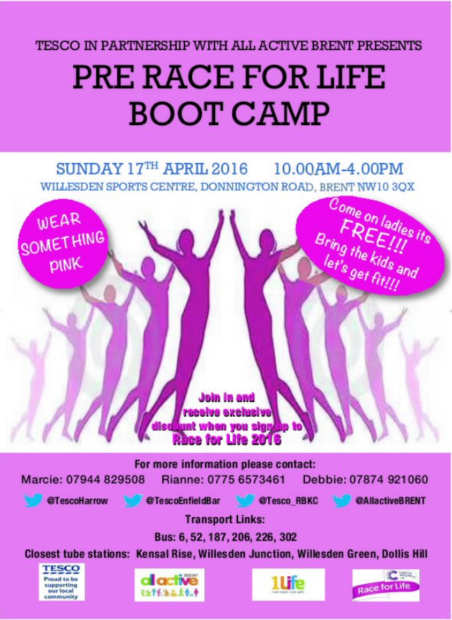 5 Days left until our Boot Camp takes place @ Willesden Sports Centre.Come on down its FREE bit.ly/1VJzsQM