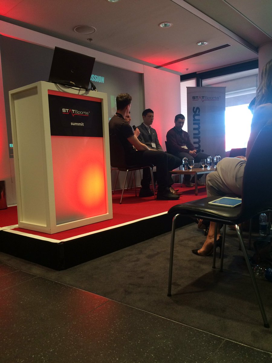 _Chris_Lynch_'s tweet image. First panel discussion is under way at #STATSportssummit #Wembley #GPSdata