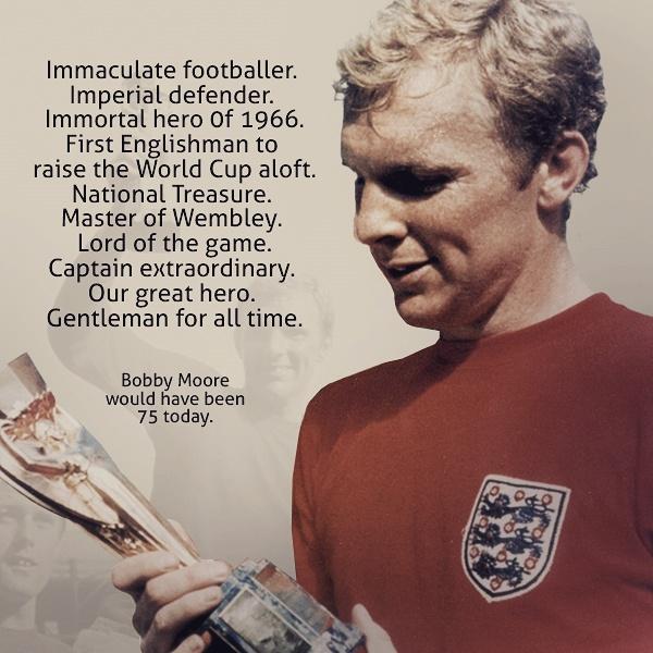 Stokietony's tweet photo. This Should be Top Trend.
Happy Birthday Bobby Moore :-) https://t.co/XKOS7DdH0F