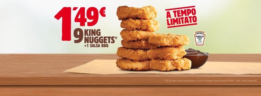 Si, sono tornati! Affrettatevi! #KingNuggets #BurgerKingItalia #BurgerKing