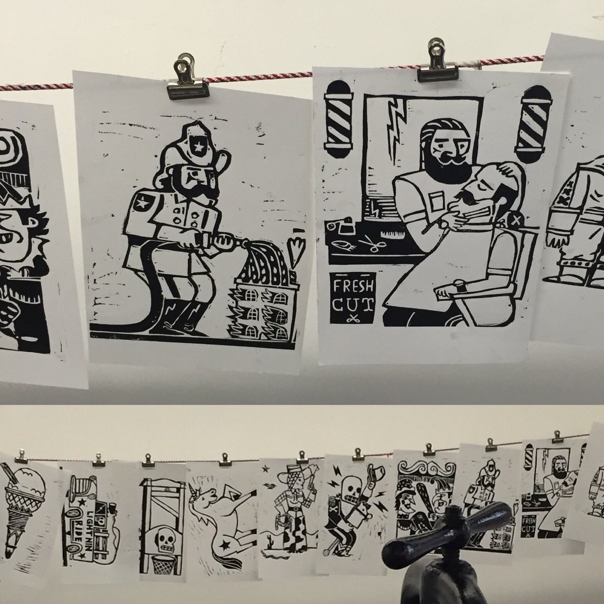 LPFHQ's tweet image. ⚡️⚡️⚡️THANK YOU⚡️⚡️⚡️
@printwagon for amazing live print at #LPF16 Opening Night Celebration.

We love the barber.