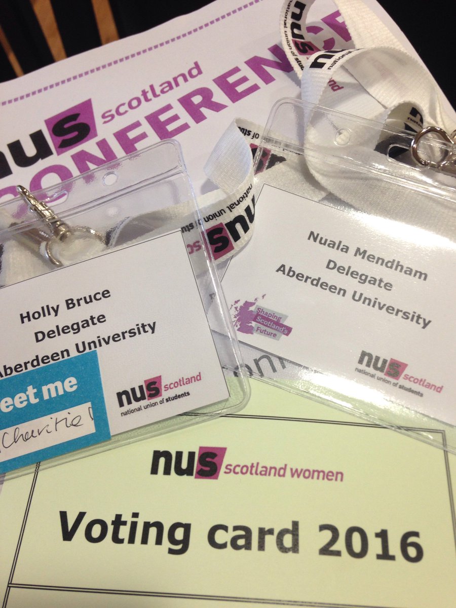 We love democracy #feminism #NUSScotWom16