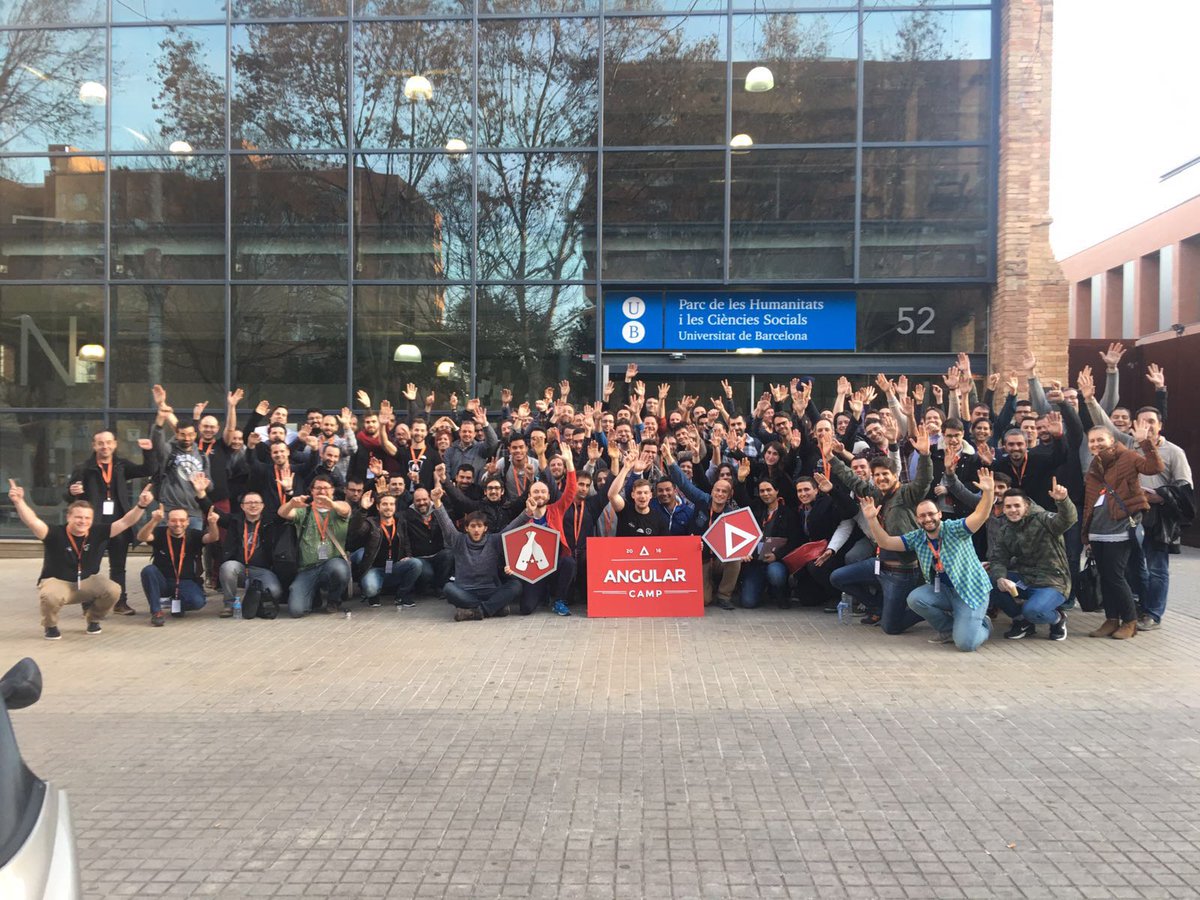 jscamp's tweet image. Limits, like fear, is often an illusion. Embrace your #Angular Community #Barcelona Join us angularcamp.org