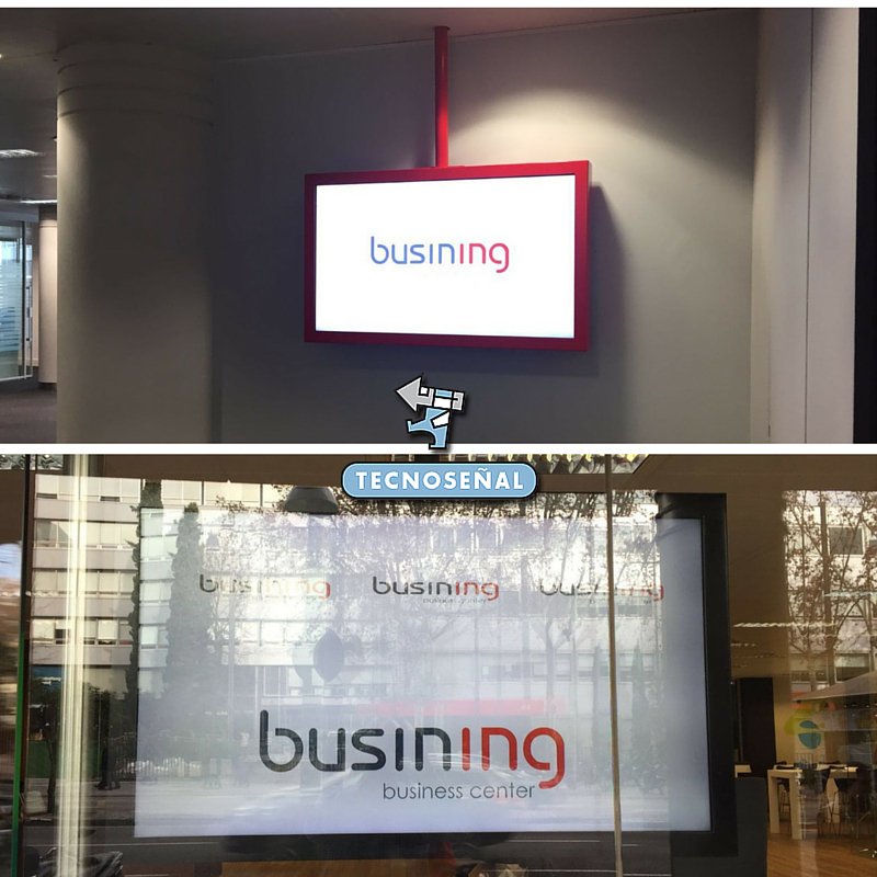 tecnosenyal's tweet photo. Soportes de #cartelería #digital adaptados a las instalaciones de @Busining https://t.co/FNrLbanOMA #TSdigital https://t.co/qRYM5EQJHd