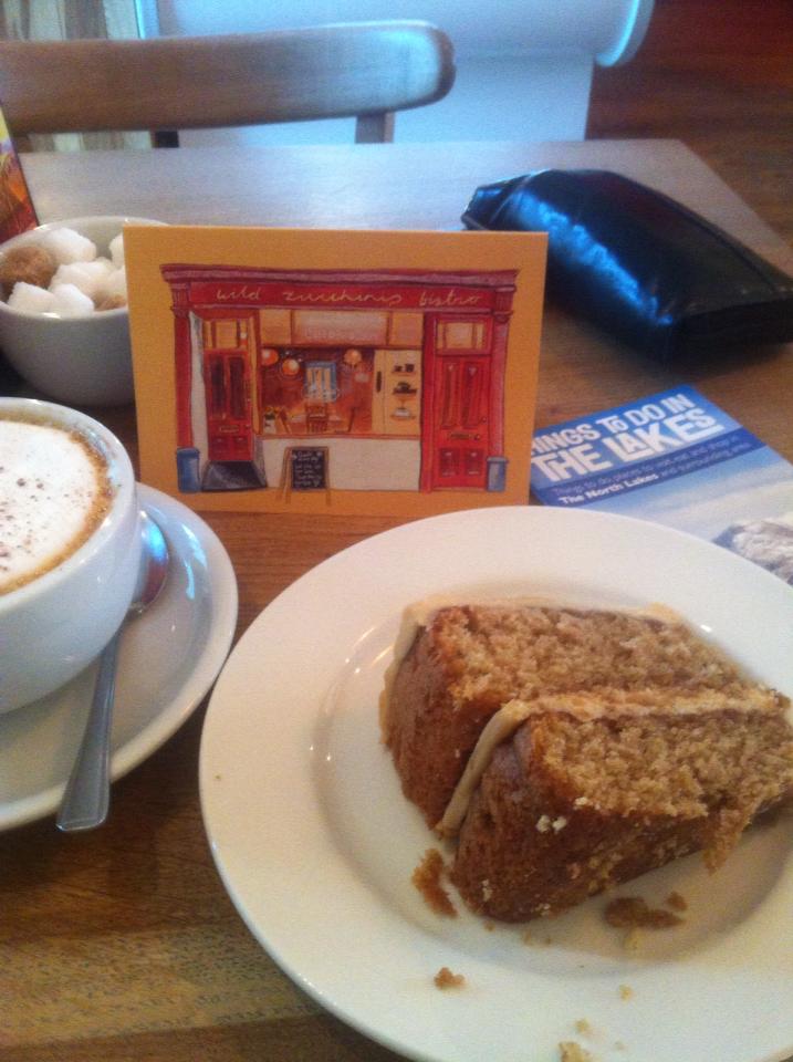 ThingsToDoLakes's tweet photo. Hilary went exploring in Cockermouth found this lovely cafe @WildZucchinis and had a very delicious cake!! https://t.co/MEk7JT5UJk