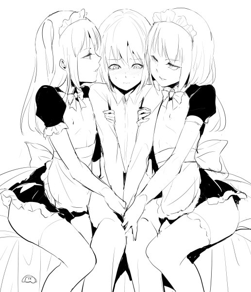 女装子に迫られ少年 