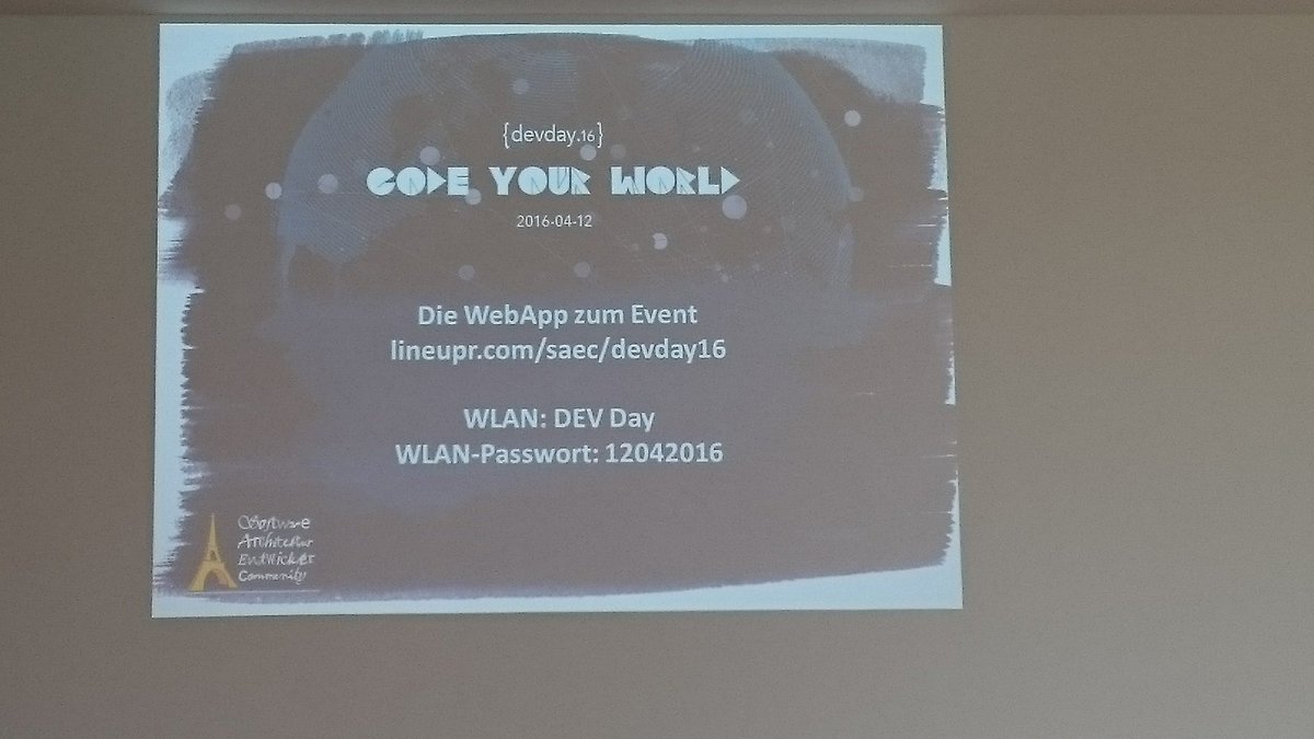 CyfaceDE's tweet photo. Der andre Teil von #cyface ist auf dem Dresdner #devdayDD 2016. https://t.co/U0nbmMNXVe