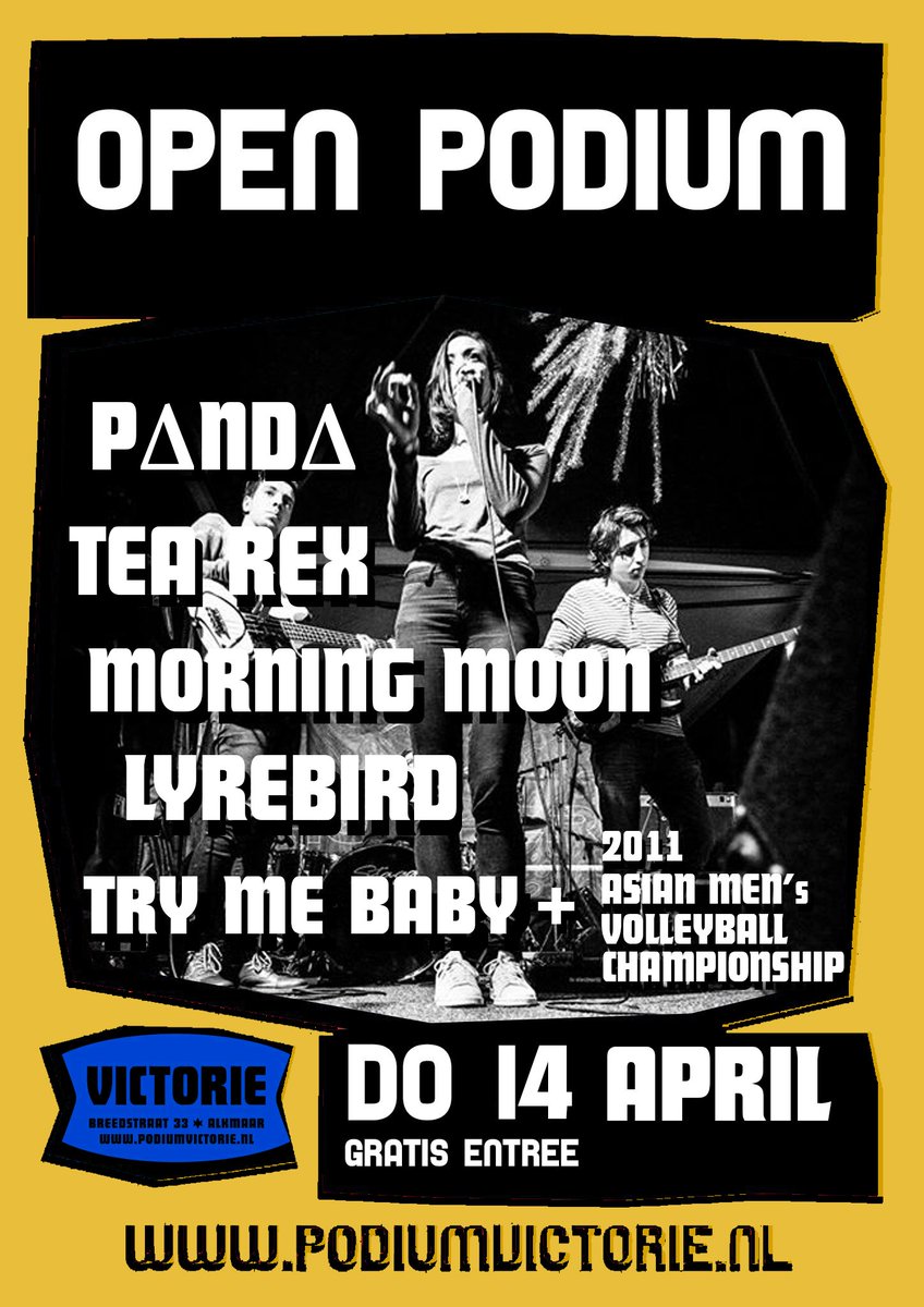 openpodium072's tweet photo. Aanstaande donderdag spelen er weer zes lokale bands in @PodiumVictorie! Meer info: https://t.co/uu9uMHMOvL https://t.co/e9CIkuNov7