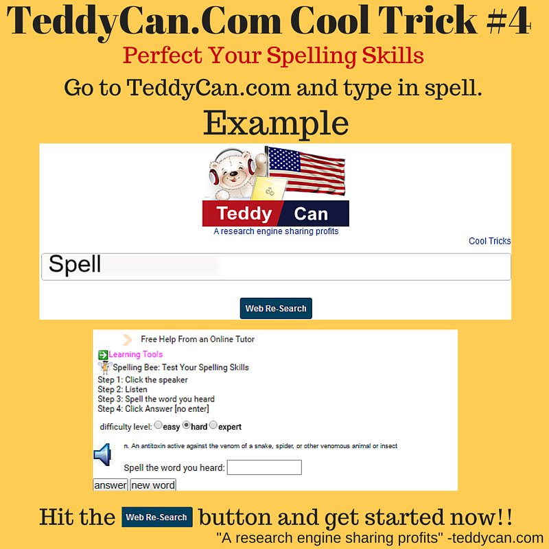 TutorTeddy_Com's tweet photo. Perfect your #spelling by using this personal #spellingbee tool from #teddycan. https://t.co/XarDC3IiCx https://t.co/MrgVoouxSs