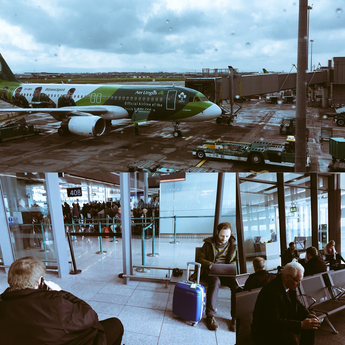 IrishStartUpTV's tweet image. Good omen for team #Fintech Ireland from team @IRFURugby as they set off for @FinTechLabLDN Graduation Day!!