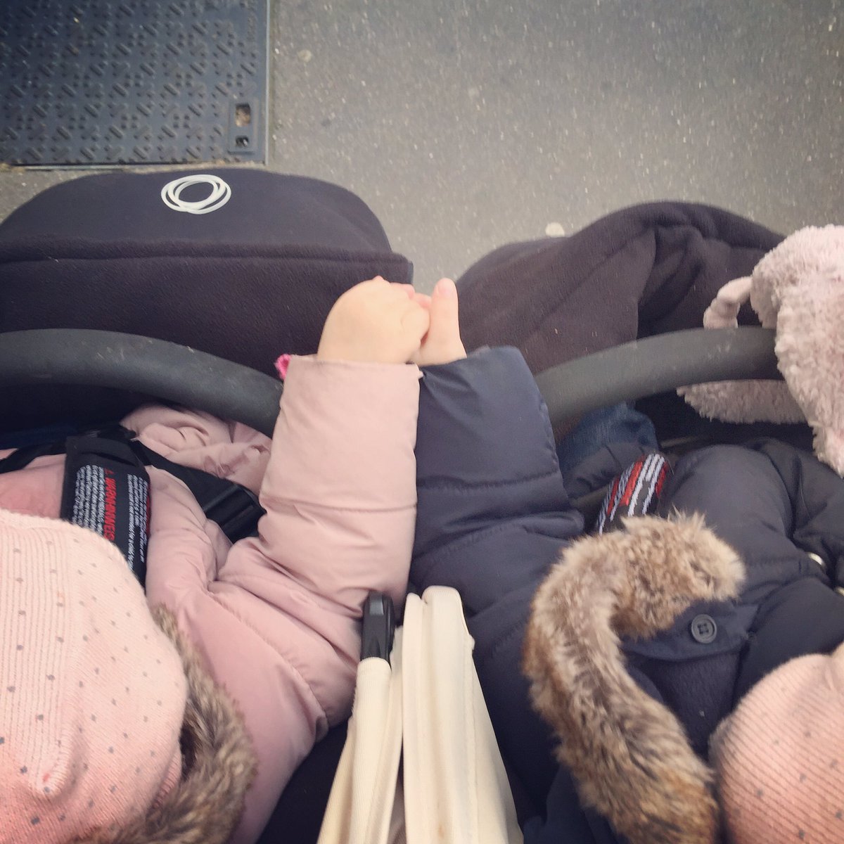 Alison_Ville's tweet photo. Isn't the cuttest thing ? ❤️❤️ #twins #twinsisters #sisters #love @Bugaboo https://t.co/JdyorMYE2L