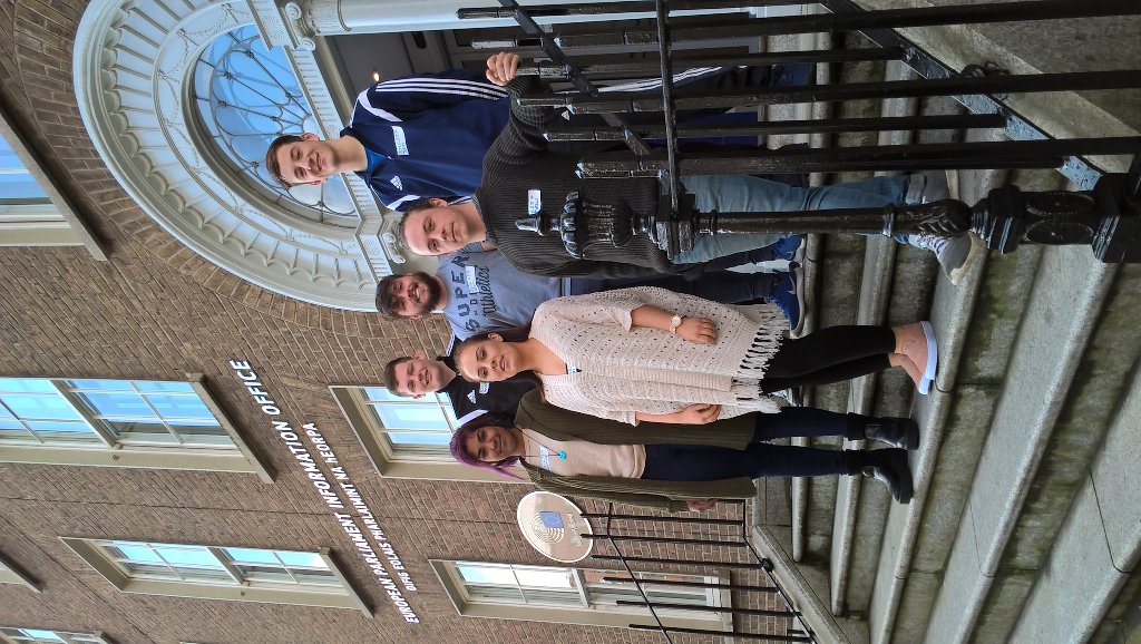 ECOUNESCO's tweet photo. Young people from Youthreach Kilmore Road pose after their #ecoden presention https://t.co/oSLoTg75la