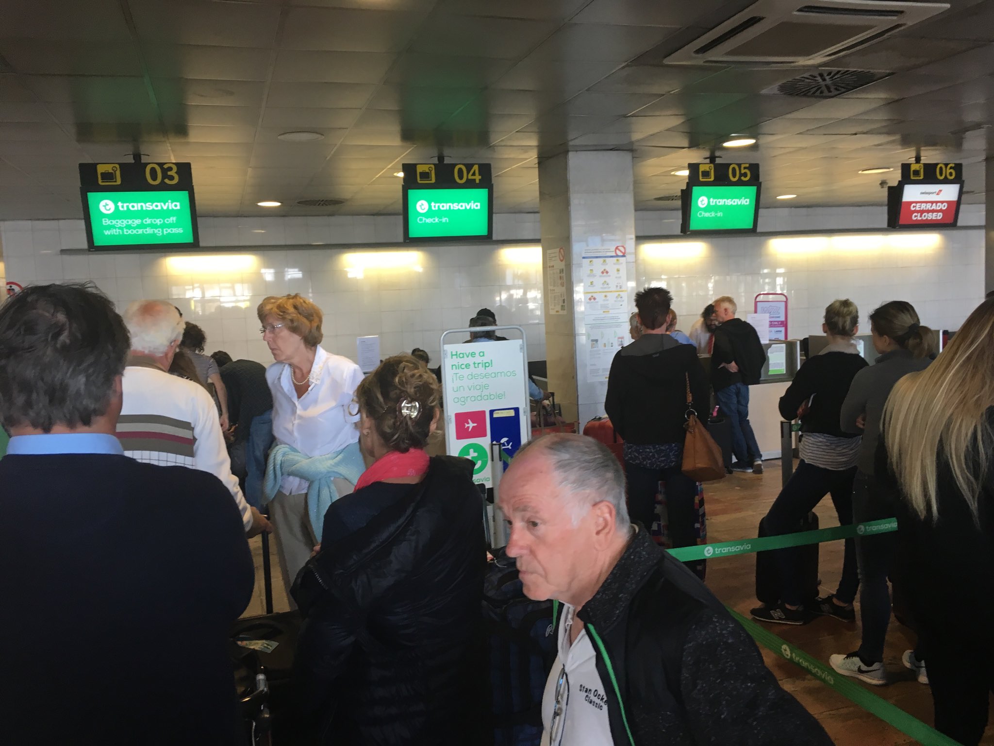 transavia baggage drop off