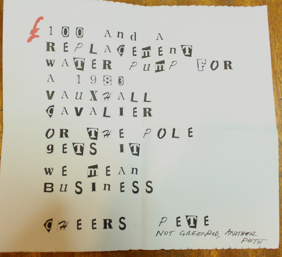 TPAS0001's tweet image. Our august society was held to ransom this week by a vile wrongdoer.  telegraphpoleappreciationsociety.org #telegraphpole #ransom