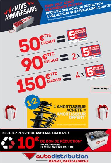 En ce moment chez Autodistribution c'est l'#anniversaire #ISOTECH ! #bonsdereductions #offres #amortisseurs