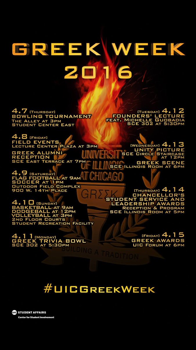MGspeaksUP's tweet photo. @UICGreeks headed your way for #UICGreekWeek! Let's get ready to #BeTheDream https://t.co/LqO5reTk2J