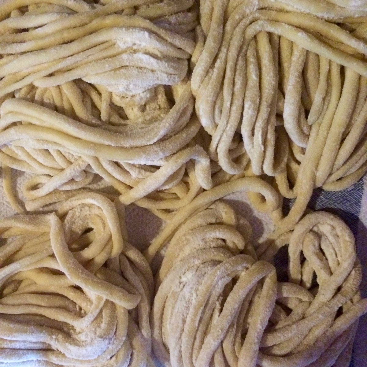 Spannocchia's tweet photo. The interns are learning to make Pici, a hand-rolled pasta originating from Siena! #spannocchiainternship #tuscany https://t.co/CEsuELFiED