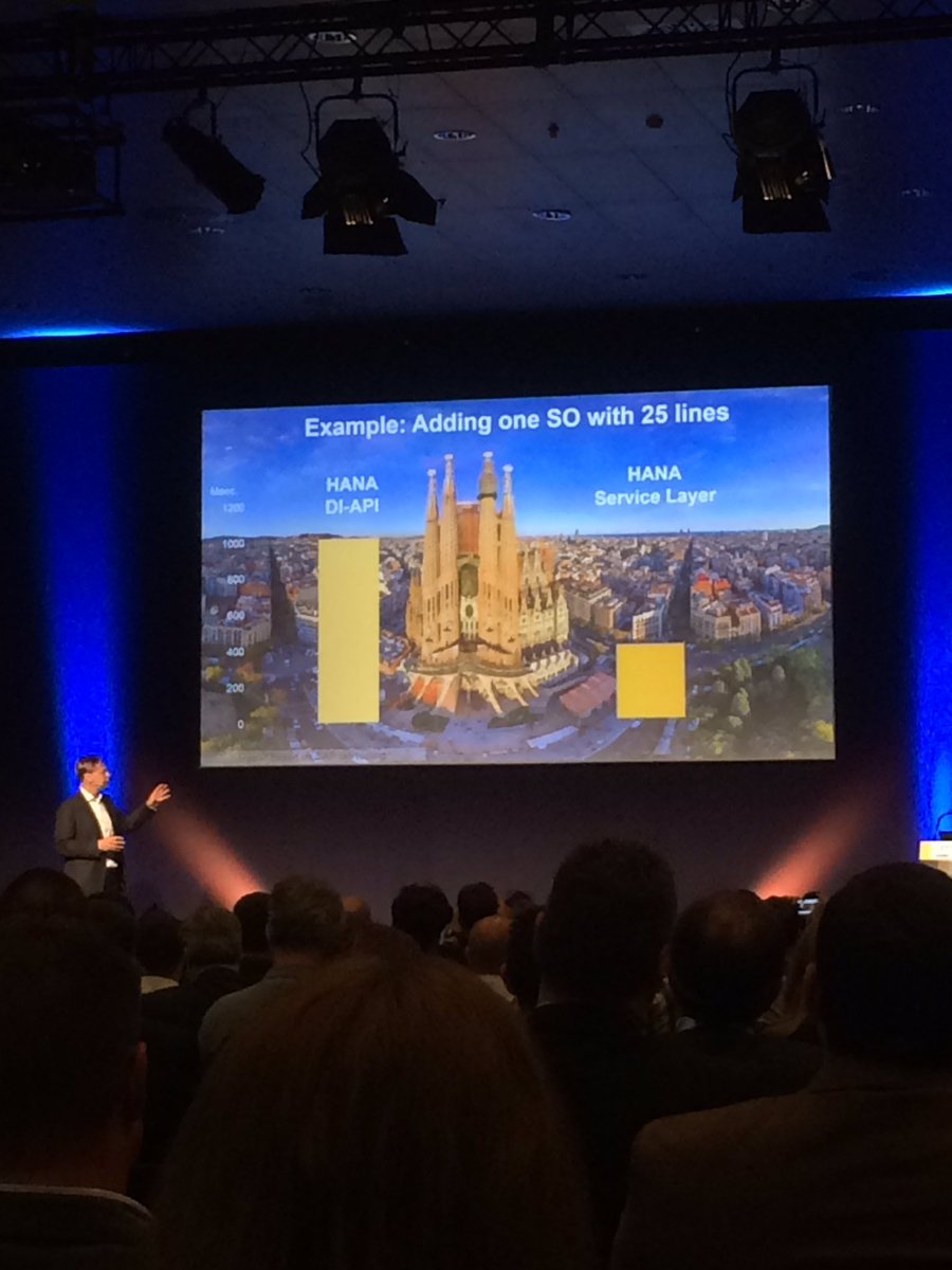 kkuteynikov's tweet image. #SAPBusinessOne order added 2,5 times faster using #SAPHANA #ServiceLayer (by @finnbacker) on #SAPInnovationSummit