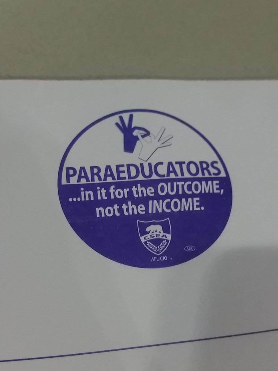 sabteachesci's tweet image. You know its true when its the slogan for the entire profession #paraeducator #noincome