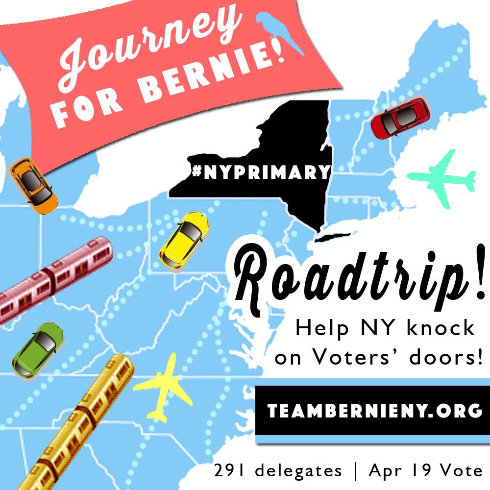 LivingOnChi's tweet photo. RT abowersock: RT UniteBlue4Bern: #NY #NYPrimary #NewYork #Journey4Bernie #Phonebank4Bernie #FeeltheBern #VoteBern… https://t.co/BOkDAkS4jR