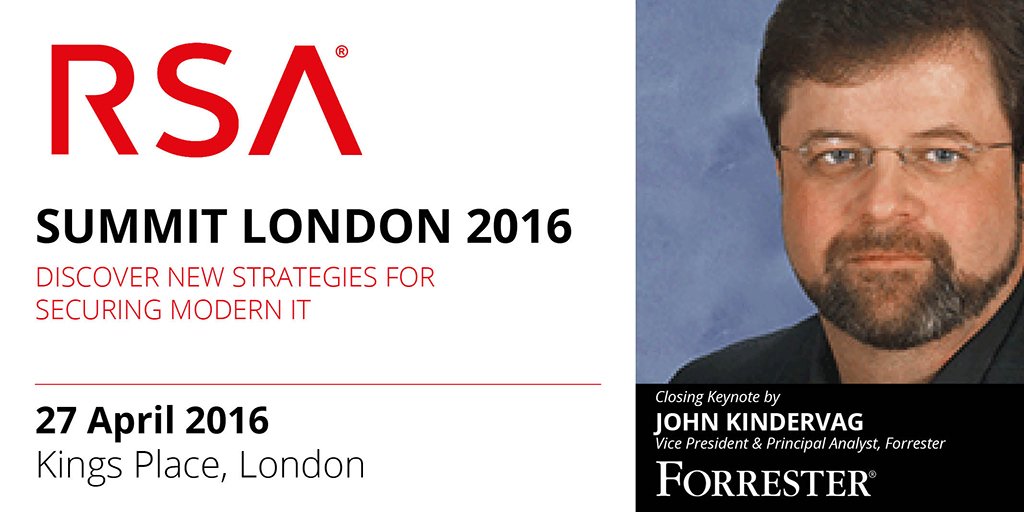 Are you attending the London #RSAEMEASummit featuring Forrester? Free registration at: bit.ly/1Sh8yNz