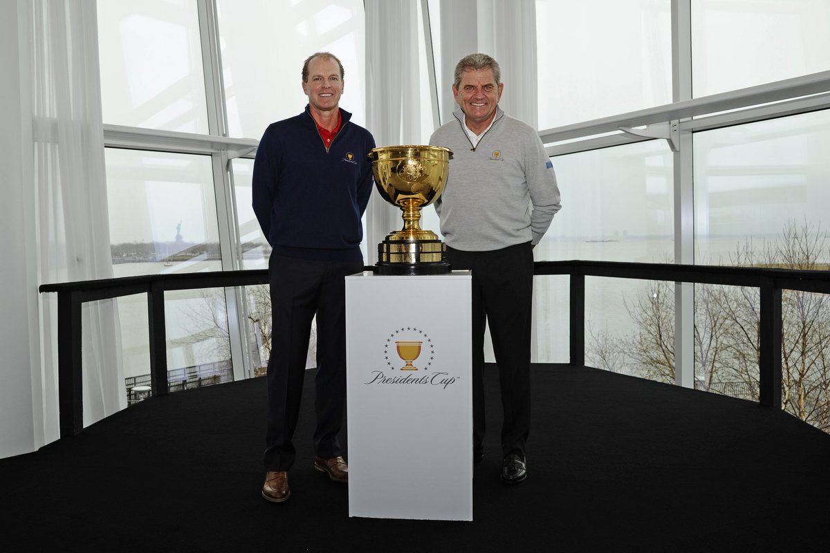 PresidentsCup's tweet photo. We're excited to introduce our 2017 #PresidentsCup Captains, Steve Stricker for #TeamUSA &amp; Nick Price for #TeamIntl! https://t.co/T1kxehHay0