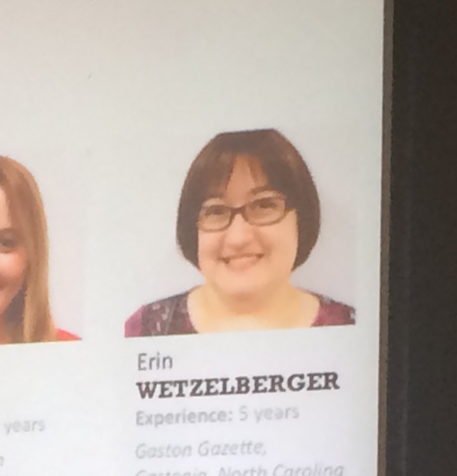 Look whose "new face" got some screen time at #futureofnews #ewetzelberger