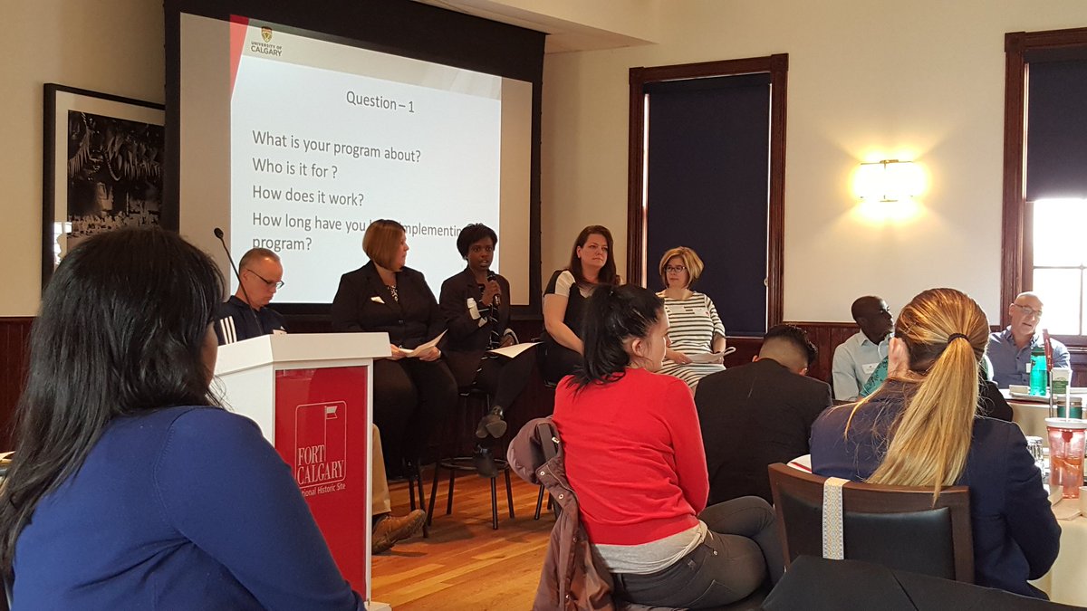 YYCNewcomers's tweet photo. Prevention & Intervention panel with us, @CalgaryPolice, @cityofcalgary @McManCalgary & @CaryaCalgary #embpot https://t.co/ibI6swcJJj