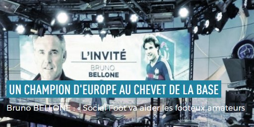bruno_bellone's tweet photo. Très bel article sur mon nouveau projet @SocialFoot_fr ! https://t.co/fx30WnPS6D https://t.co/HpXrcvcMgQ