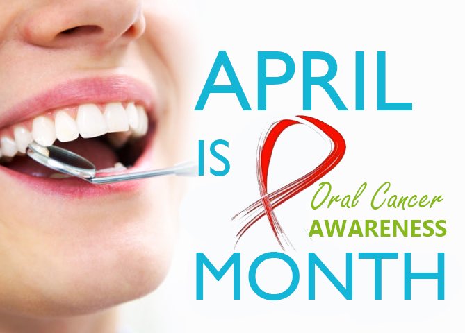 Oral cancer screenings are quick and painless. Visit your local dentist during #oralcancerawarenessmonth
