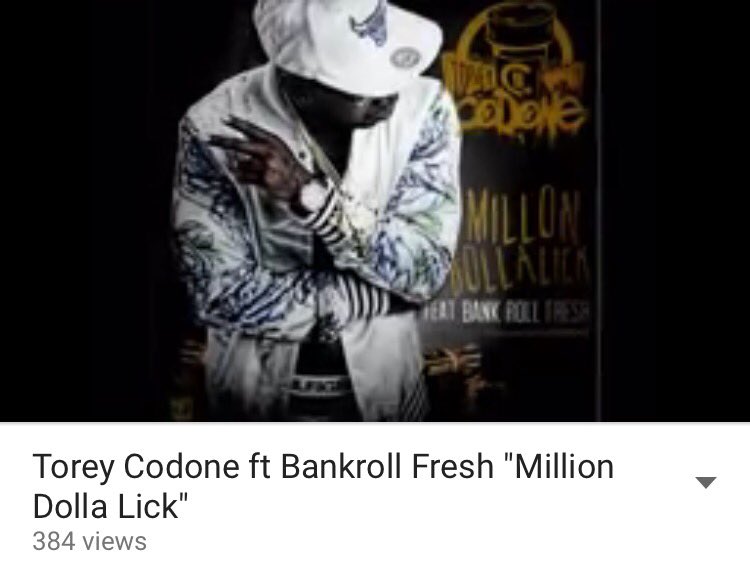 BigPHMG's tweet photo. Torey Codone Ft Bankroll Fresh Million Dolla Lick. Check it out on YouTube #PHMG https://t.co/pV93lFASG6