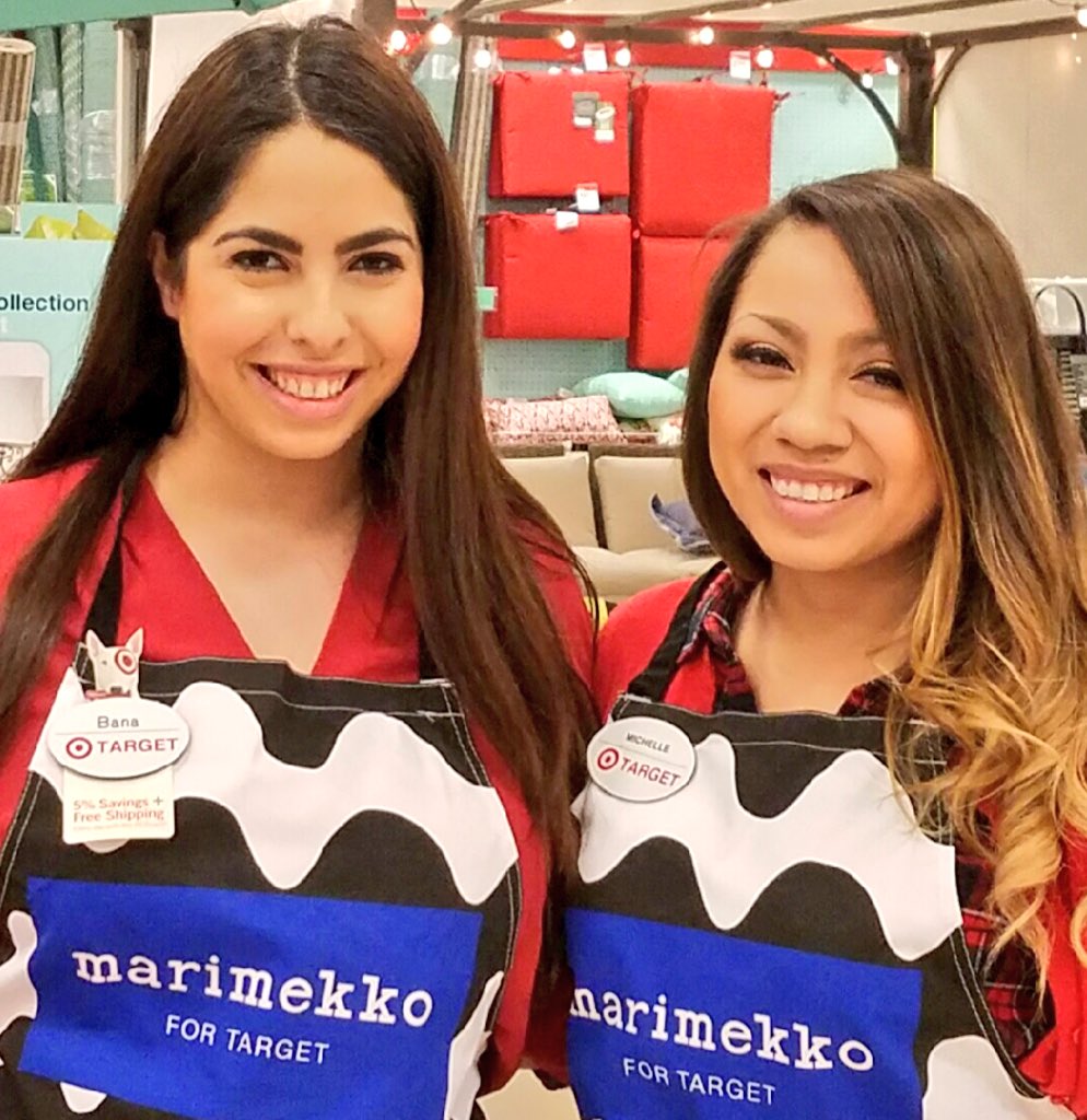 Someone's excited for Marimekko for Target! #targetmodels #lovemyteam