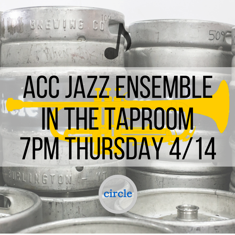 circlebrew's tweet photo. Check out the ACC Jazz Ensemble - a 20+ piece group! - in the taproom this Thursday at 7pm. #circlebrew #livemusic https://t.co/grNl9eYCtd