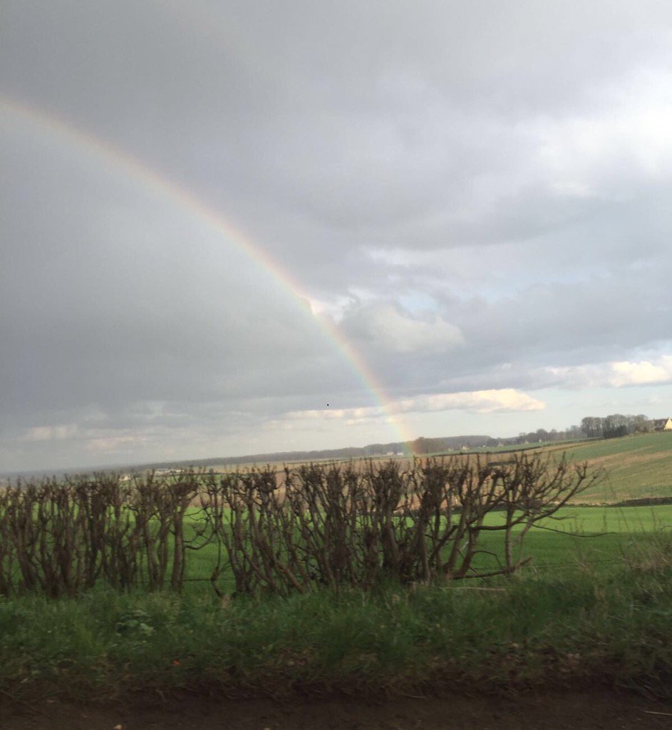 Calcot's somewhere under the rainbow this evening #Cotswolds #Tetbury