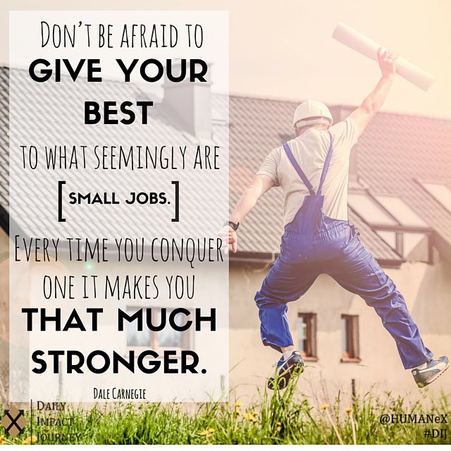 DrPowersKHS's tweet photo. Don’t be afraid to give your best to what seemingly are small jobs. . .they make you stronger
– Dale Carnegie https://t.co/5Vd50QOt8l