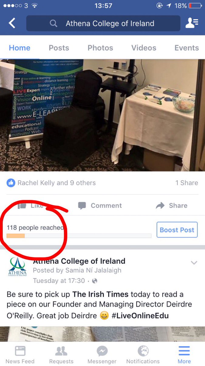 Sammm_J's tweet photo. My work social media that I run vs. Janine's fake blog that I run.. How is this right? 😂 #FacebookKnows https://t.co/Xgq9OGGYba