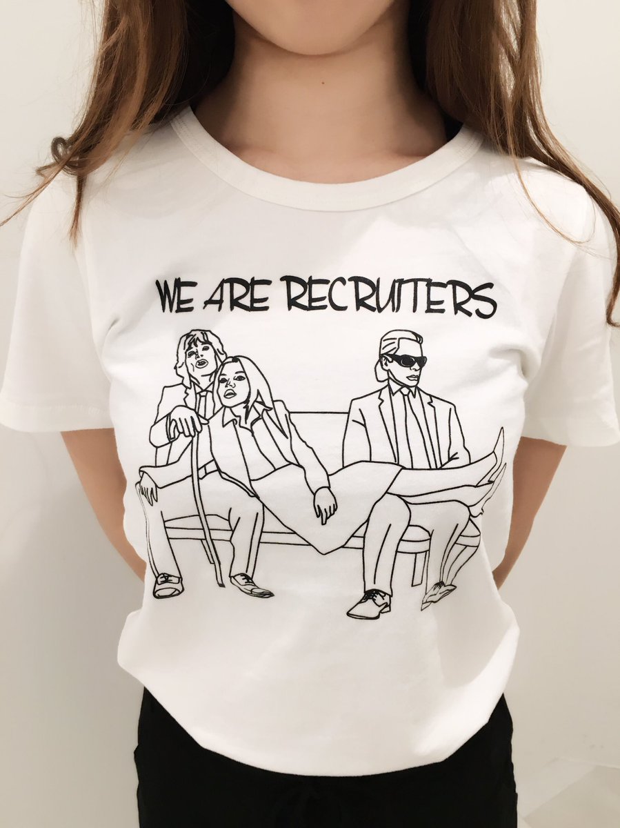 TOCOPACIFIC109's tweet photo. 新作商品で即完売致しました‼︎

「WE ARE RECRUITERS 」Tシャツのホワイトのカラーが数量限定で再入荷致しました🙆

お早めにゲットして下さい♫

チェック👀→https://t.co/7nd9emFySL https://t.co/m3A31MZN0L