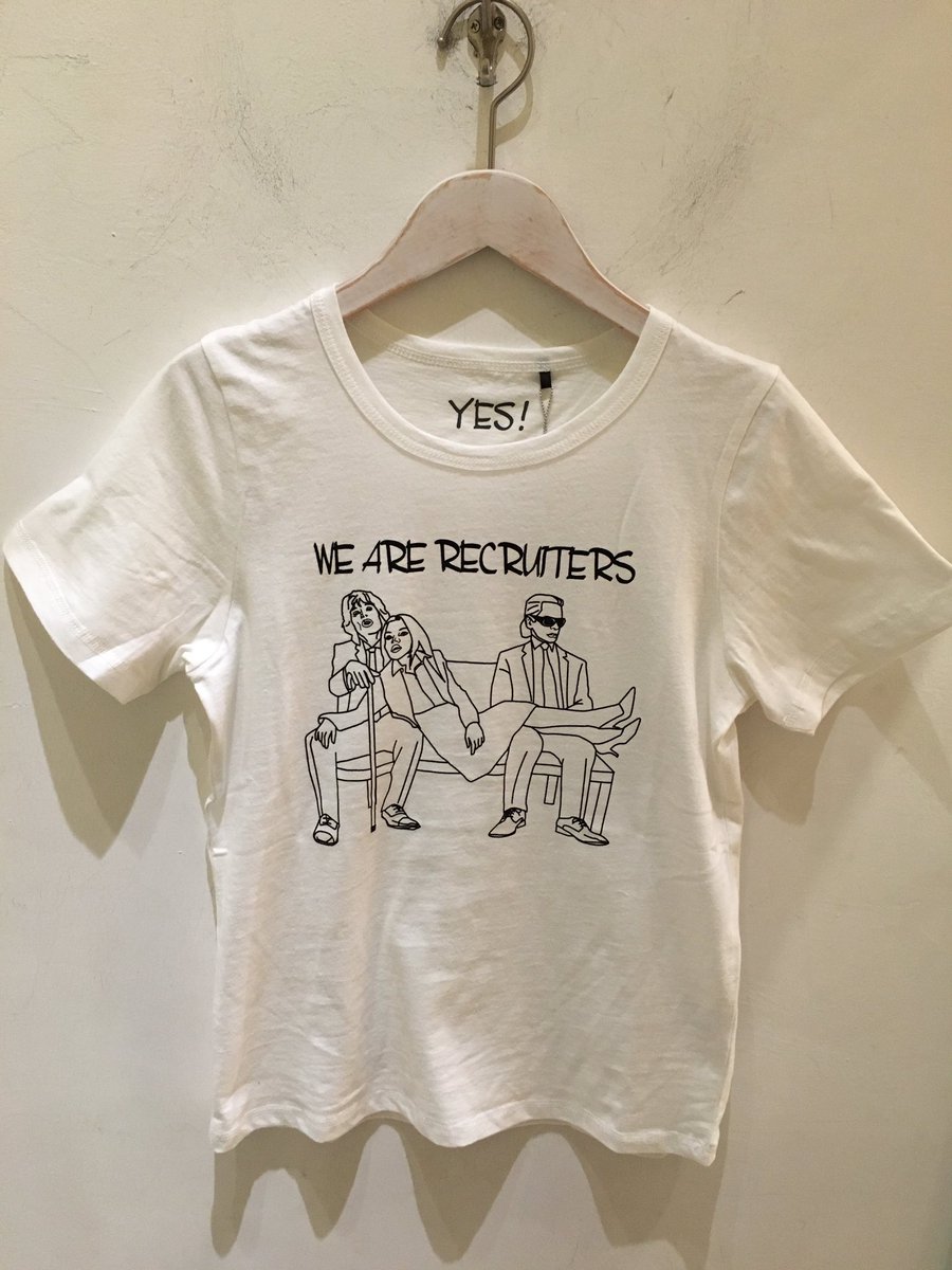 TOCOPACIFIC109's tweet photo. 新作商品で即完売致しました‼︎

「WE ARE RECRUITERS 」Tシャツのホワイトのカラーが数量限定で再入荷致しました🙆

お早めにゲットして下さい♫

チェック👀→https://t.co/7nd9emFySL https://t.co/m3A31MZN0L