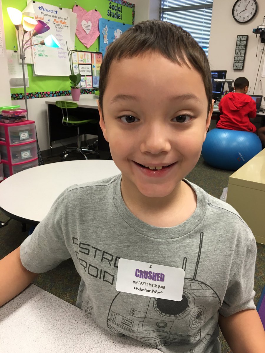 KAndersonMath2's tweet photo. It's only Tues morning & Evan has ALREADY crushed his FasttMath goal 4the week! #valuehardwork #mreALLin @prosas003 https://t.co/3J844i0nR1