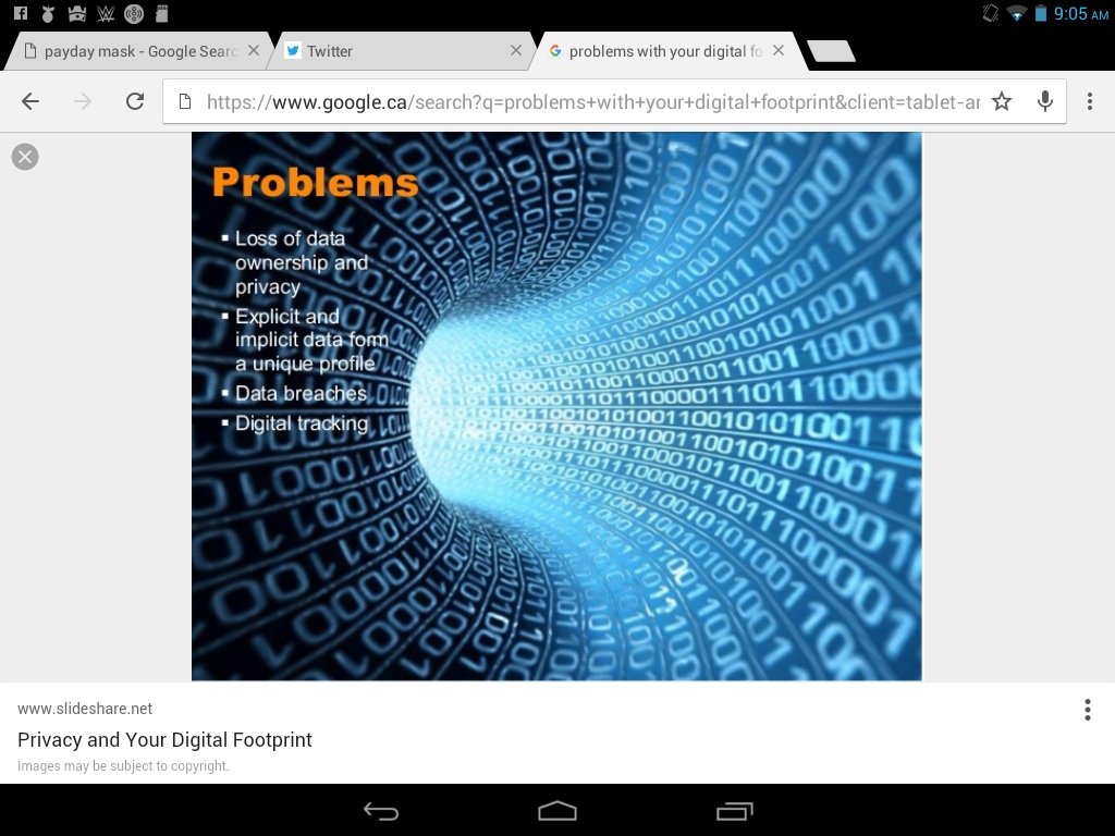 The_DigitalMan's tweet photo. There are so many problems with your digital footprint some are https://t.co/rYudqPEpRn