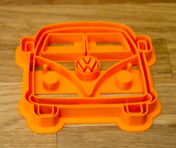 Feeling nostalgic. I've designed a classic VW Camper Cookie Cutter. Grab one at  goo.gl/hcRSE1 #3dprinting