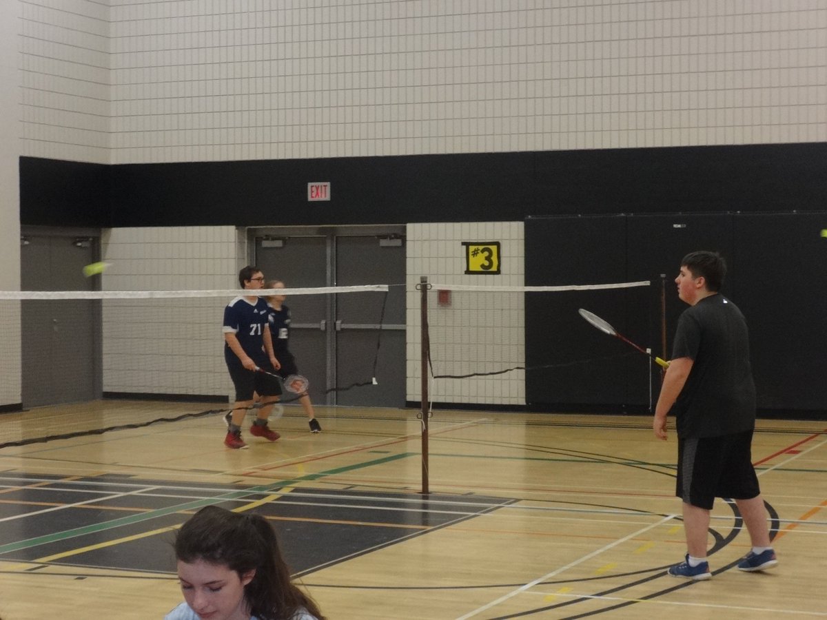 rwbergman's tweet photo. RCI Varsity Badminton tournament in Maples. Mixed team win consolation final @RivertonCI @evergreen_sd https://t.co/WvBVLxLQ5D