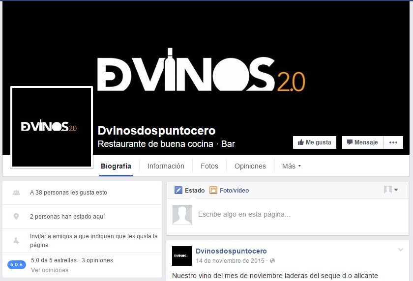 Recuerda que también puedes seguirnos a través de nuestra página de <a href="/Facebook/">Facebook</a> en el enlace: facebook.com/Dvinosdospunto…