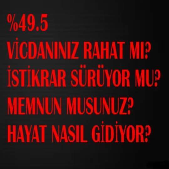 Ak davarlar görüşmeyeli nasılsınız. Sehit kanlarını içerek istikrari sağlamak nasıl gidiyor