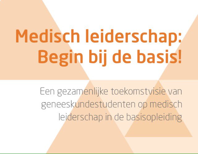 StudentenPML's tweet photo. Een eerste teaser van ons visiedocument "Medisch Leiderschap: Begin bij de Basis!", dat wij op 12 mei 2016 lanceren! https://t.co/ZXoaF6WpRf