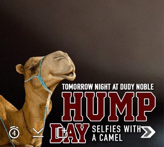 jacobadye's tweet photo. On @msstate campus today? Check out the @HailStateMKTG Snapchat filter! Too good to miss... #HumpDay #HailState https://t.co/QfYaUVJig8