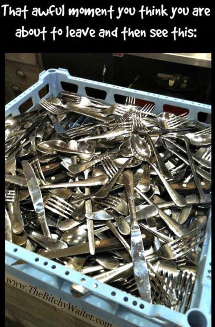 Anyone who works in #hospitality has felt the pain of this!!! #weekendworkers #banter <a href="/TheBushelBSE/">The Bushel BSE</a> <a href="/TheEagleGK/">The Eagle Cambridge</a>