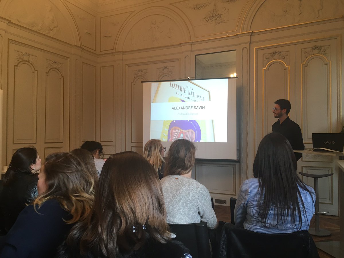 gregbress's tweet photo. Fin de l'après midi "entreprenariat" avec @Savin_Alexandre de @Bdx_E. #PEXBC @ChaireBCW @kedgebsBDX https://t.co/R3XdGK7Hxs